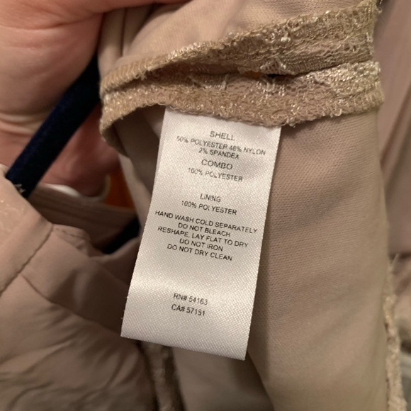 JHoward Blush Pink Sparkly Floral Dress | Size 8 - Picture 6 of 8